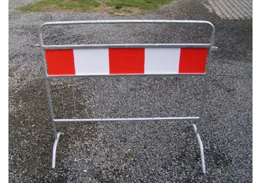 Mobile Metallabsperrung ROAD GUARD mit | ohne Folie – Länge 100 cm